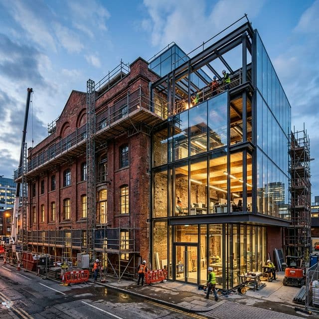 Adaptive reuse building conversion construction Tulsa by UDGOK