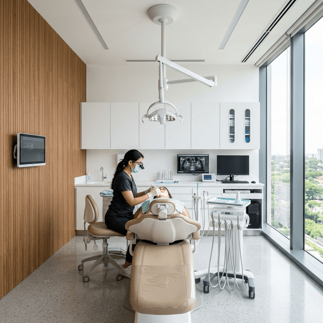Premium dental suite interior build-out by UDGOK