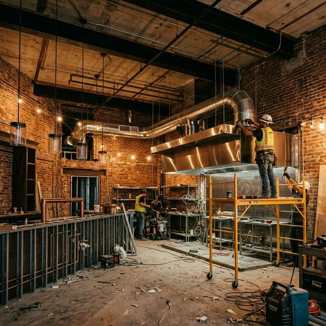 Restaurant and commercial kitchen construction Tulsa by UDGOK